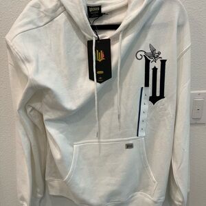 Wicked White Hoodie with Black Logo